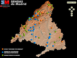 Sendas verdes, vías pecuarias y espacios protegidos de la Comunidad de Madrid.
