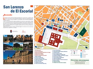 Mapa detalle del casco histórico de San Lorenzo de El Escorial.